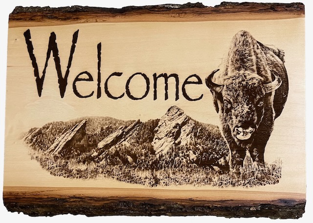 Buffalo or Bison Welcome Sign