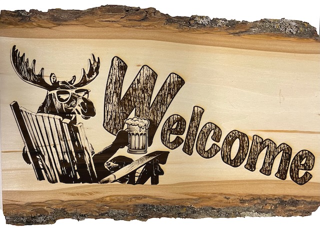 Moose Welcome Sign