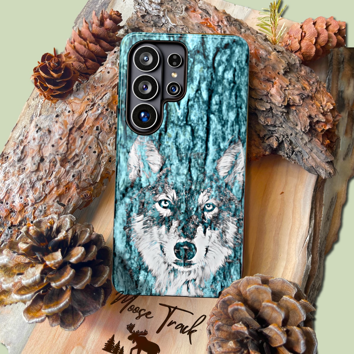 Wolf or wolves tough cases for smartphones, iphones, galaxy and pixel